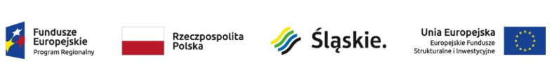 Logotypy Funduszy Europejskich, Rzeczypospolitej Polskiej, Województwa Śląskiego oraz Unii Europejskiej symbolizują zaangażowanie i współfinansowanie projektów realizowanych w regionie w ramach Europejskich Funduszy Strukturalnych i Inwestycyjnych.