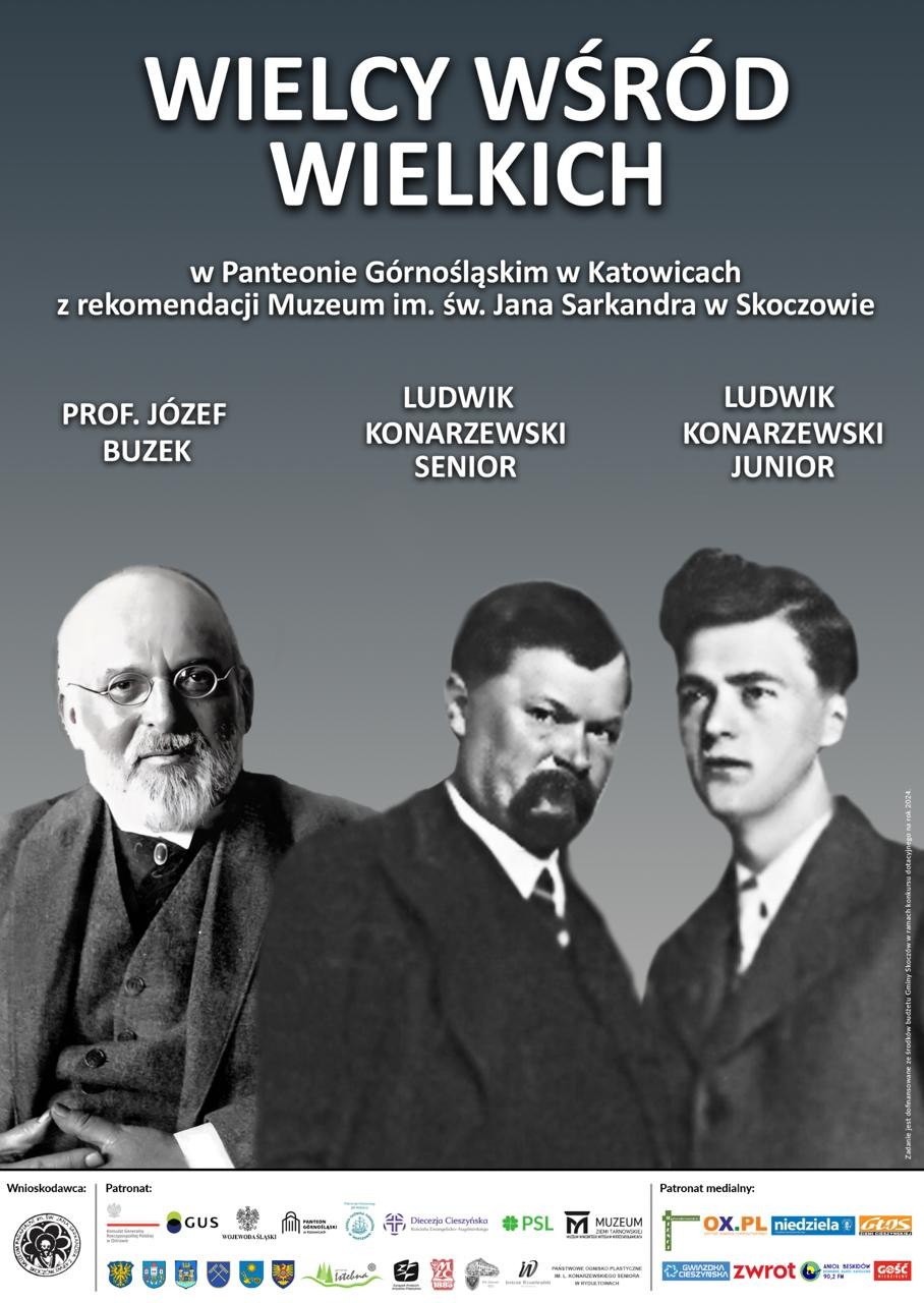 Cieszyniacy w Panteonie Górnośląskim - plakat
