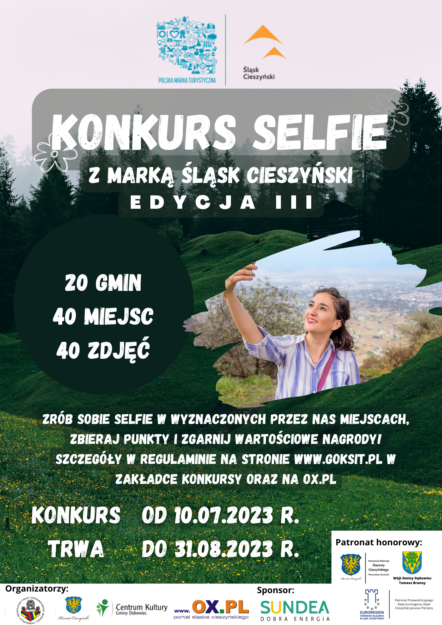 Plakat konkursu Selfie z marką Śląsk Cieszyński
