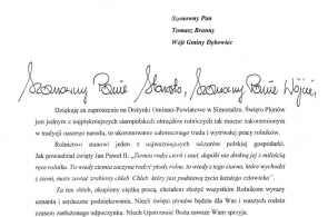 list gratulacyjny II Wicewojewody