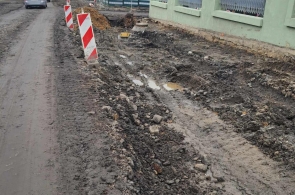 remont drogi w Pogwizdowie - stan na dzień 3.02.2024