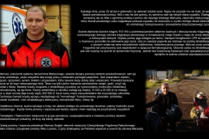 Mariusz Szajter, ratownik medyczny, który doznał wypadku motocyklowego