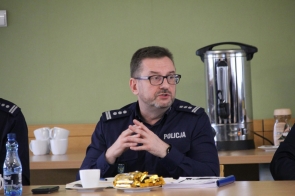 Zastępca Komendanta Wojewódzkiego Policji w Katowicach insp. Dominik Łączyk