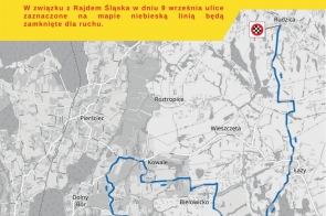 mapa rajdu Gmina Jasienica