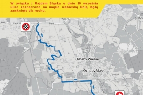 mapa rajdu Ochaby