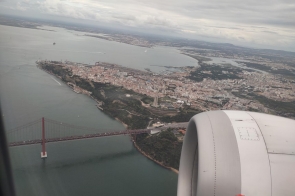 ZST w Ustroniu  z wizytą w Portugalii - widok z okna samolotu
