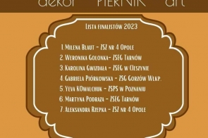 Ogólnopolski konkurs "dekor - PIERNIK - art" - wygrana dla uczennicy  z Zespołu Szkół Ekonomiczno-Gastronomicznych w Cieszynie