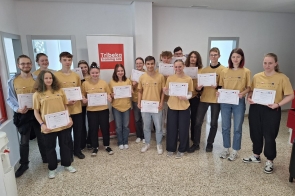 Ucznioiwie z ZSTiO z Skoczowa w Mladze