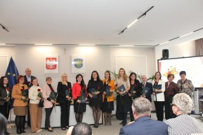 Nagrodzeni nauczyciele.