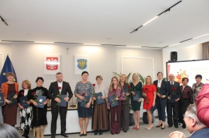 Nagrodzeni nauczyciele.