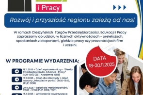 Plakat informujący o cieszyńskich targach