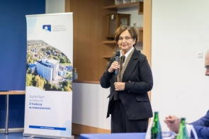 Sala konferencyjna - przemówienie Starosty Powiatowego