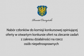 Nabór członków do komisji konkursowej opiniującej oferty
