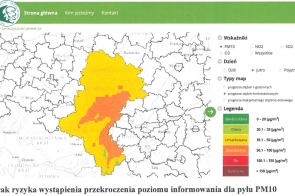 Postanowienie o przekroczeniu poziomu alarmowego i ryzyku wystąpienia przekroczenia poziomu alarmowego dla pyłu zawieszonego