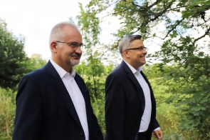 Jarosław Wieczorek, Wojewoda Śląski z wizytą w powiecie cieszyńskim