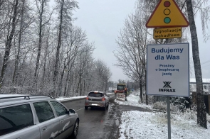 Zdjęcie przedstawia ruch wahadłowy w Górkach Wielkich