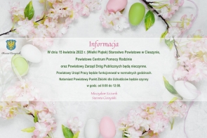 W Wielki Piątek Starostwo będzie nieczynne!