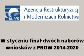 W styczniu finał dwóch naborów wniosków z PROW 2014-2020