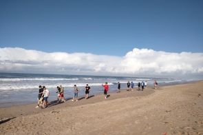 ZST w Ustroniu  z wizytą w Portugalii - na plaży