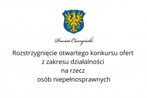 Rozstrzygnięcie otwartego konkursu ofert z zakresu działalności na rzecz osób niepełnosprawnych 