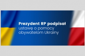 Ustawa o pomocy obywatelom Ukrainy z podpisem Prezydenta RP