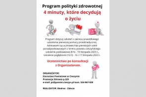 Program polityki zdrowotnej "4 minuty, które decydują o życiu" - Plakat