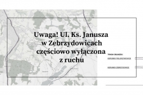 Ul. Ks. Janusza w Zebrzydowicach czasowo wyłączona z ruchu 