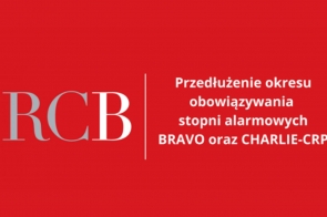 Przedłużenie stopni alarmowych BRAVO oraz CHARLIE-CRP