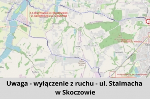 Uwaga! ul. Stalmacha w Skoczowie – wyłączona z ruchu! 