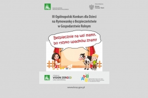 KRUS zaprasza do udziału w III Ogólnopolskim Konkursie dla Dzieci na Rymowankę o Bezpieczeństwie w Gospodarstwie Rolnym