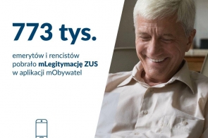  ZUS: 773 tys. emerytów i rencistów korzysta z mLegitymacji