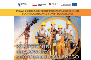 Dofinansowanie do 80% kosztów szkoleń dla firm budowlanych