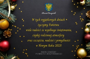 Życzenia Bożonarodzeniowe od Rady i Zarządu Powiatu Cieszyńskiego
