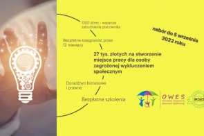 OWES BCP: nabór na stworzenie miejsc pracy w Przedsiębiorstwach Społecznych