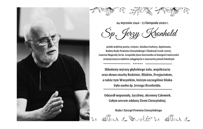 Zmarł Jerzy Kronhold