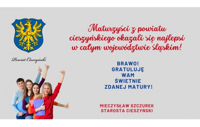 Ponownie - maturzyści z powiatu cieszyńskiego najlepsi w województwie śląskim!odztwie-slaskim-prezentacja-169
