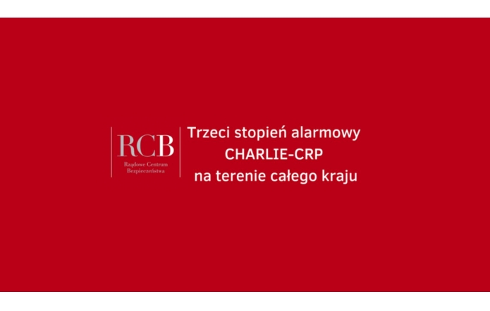 Trzeci stopień alarmowy CRP na terenie całego kraju