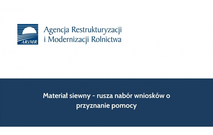 Materiał siewny - rusza nabór wniosków o przyznanie pomocy
