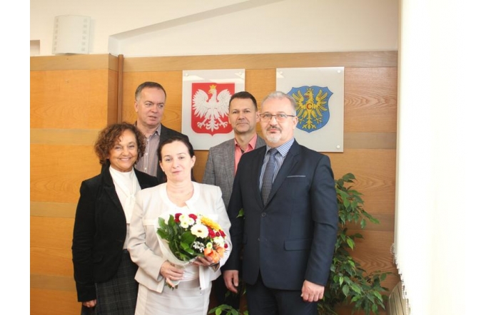 Uroczyste pożegnanie Henryki Bałys, wieloletniej Naczelnik Wydziału Geodezji