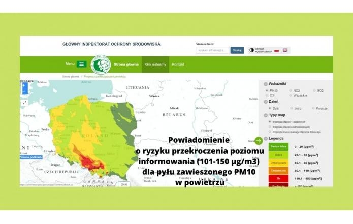 powiadomienie-o-ryzyku-przekroczenia-poziomu-informowania-101-150-ugm3-dla-pylu-zawieszonego-pm10-w-powietrzu