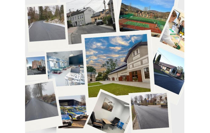 Grafika - inwestycje w powiecie cieszyńskim