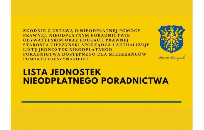 nieodpłatne poradnictwo