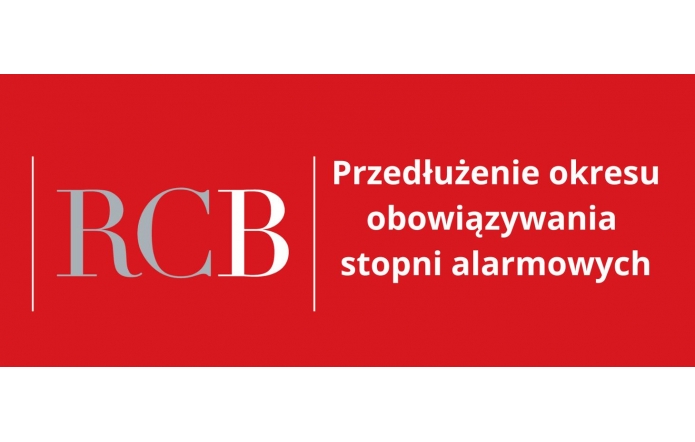 Wprowadzenie stopni alarmowych BRAVO i CHARLIE - przedłużenie