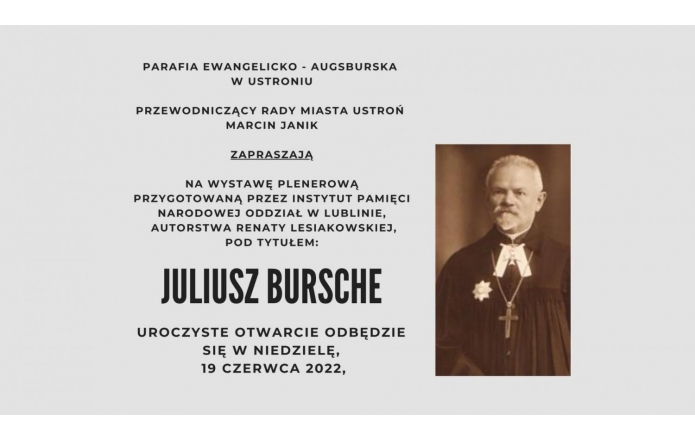 Zaproszenie na wystawę plenerową „Juliusz Bursche”