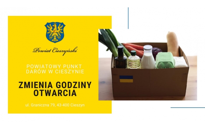Powiatowy Punkt Darów zmienia godziny otwarcia! 