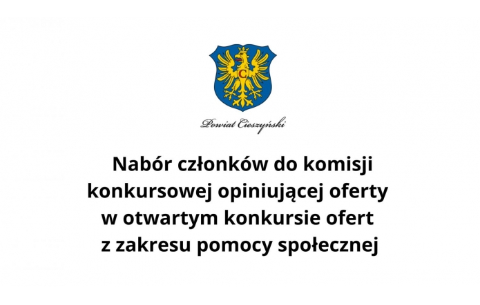  Nabór członków do komisji konkursowej opiniującej oferty w otwartym konkursie ofert z zakresu pomocy społecznej