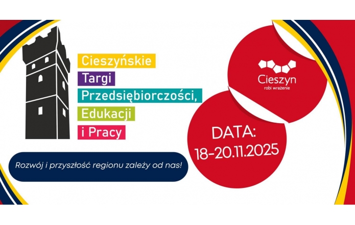 Plakat informujący o cieszyńskich targach