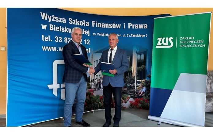 ZUS i Wyższa Szkoła Finansów i Prawa kontynuują współpracę