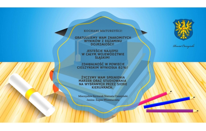 Są wyniki! Maturzyści z powiatu cieszyńskiego najlepsi w województwie śląskim! 