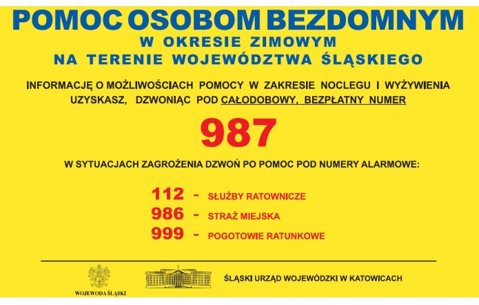 Plakat z informacją o działaniu infolinii